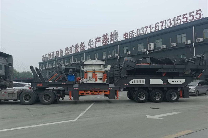輪胎移動石頭破碎機，圓錐移動破碎機